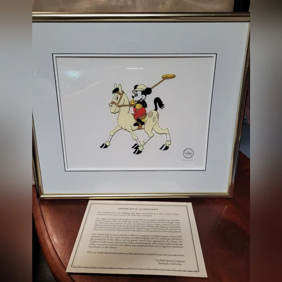 Disney Mickey Mouse Polo Framed Art 19"w X 16"h - Picture 1 of 7